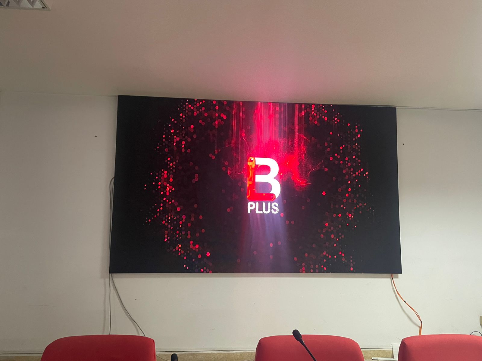 Mur LED indoor dans une salle de réunion